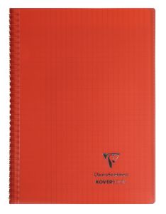Cahier Clairefontaine Koverbook - A4 - 160 pages – Séyès - rouge