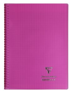 Cahier Clairefontaine Koverbook - A4 - 160 pages – Séyès - rose