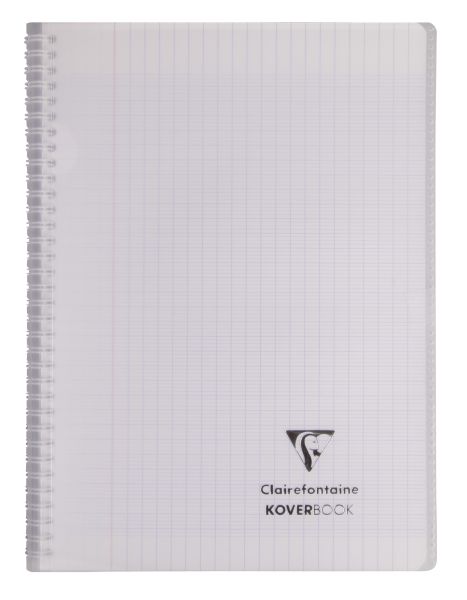 CLAIREFONTAINE Cahier reliure Koverbook 17x22cm 160 pages petits