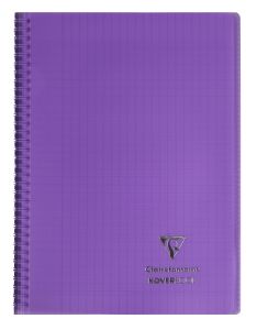 Cahier Clairefontaine Koverbook – 24x32 cm – 160 pages – Séyès – violet