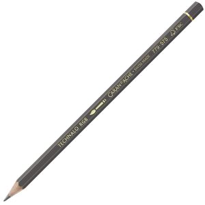 Crayon Graphite Aquarellable Technalo Caran d'Ache - graphite rouge