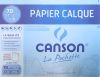Pochette Papier Calque Canson - 24x32 cm - 12 feuilles - 70g