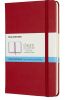 Carnet Moleskine Rigide - 11,5x18 cm - Pages pointillées - rouge