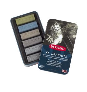 6 Bâtonnets Graphite XL Graphite Derwent