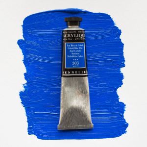Peinture Acrylique Sennelier - extra-fine - 60ml - ton bleu de cobalt