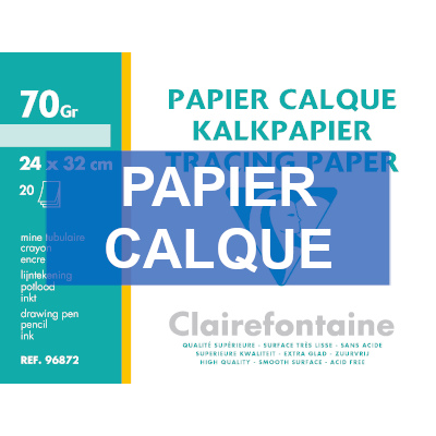 PAPIER A DESSIN BLANC POCHETTE 12 FEUILLES 120g A4 TECHNO REF: 9064