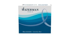 Étui de 6 Cartouches Waterman - courtes - bleu sérénité effaçable