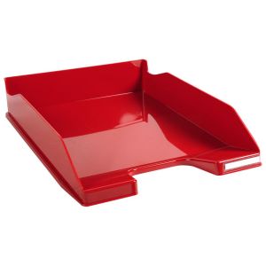 Corbeille à Courrier Exacompta - rouge carmin glossy