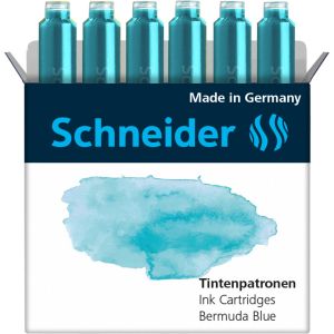 Cartouches Schneider Encre Pastel - bermuda blue