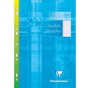 Feuilles Simples Clairefontaine - A4 - 100 pages - Séyès - blanc