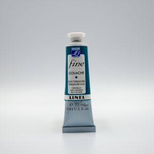 Gouache Fine Lefranc Bourgeois - 25ml - Bleu turquoise