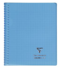 Cahier Clairefontaine Koverbook - 17x22 cm - 160 pages - Séyès - bleu