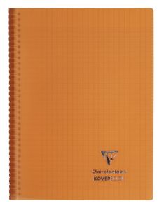 Cahier Clairefontaine Koverbook – 24x32 cm – 160 pages – Séyès – orange