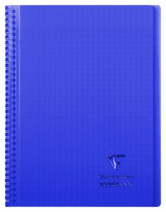 Cahier Clairefontaine Koverbook – 24x32 cm – 160 pages – Séyès - bleu navy