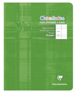 Cahier Pour Apprendre À Écrire Clairefontaine - 32 pages - 2 et 6 mm + interligne verticale