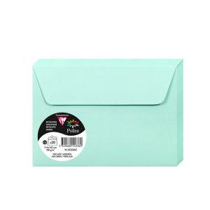 20 Enveloppes Pollen Clairefontaine - 114x162 mm - vert jade