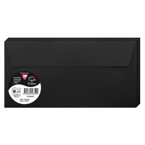 20 Enveloppes Pollen Clairefontaine - 110x220 mm - noir