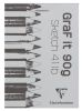 Bloc Papier Dessin Graf It Clairefontaine - A7 (7,4x10,5cm) - 80 feuilles - 90g/m²