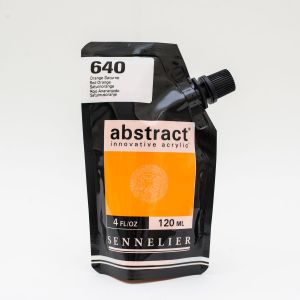 Peinture Acrylique Abstract Sennelier - 120ml - orange de Saturne