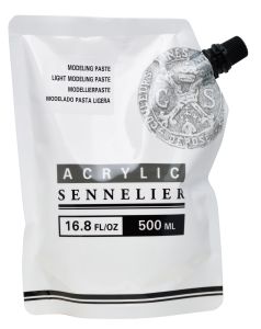 Modeling Paste léger Sennelier Acrylic - pack de 500 ml
