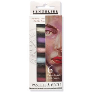 6 Demi-Pastels à l'Écu Sennelier - Tons peaux claires